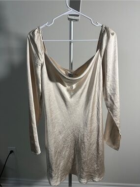 Princess Polly Star Power Mini Dress in Champagne